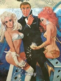 Original DIAMONDS ARE FOREVER 1971 INSERT Poster Sean Connery James Bond 007