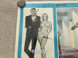 Original James Bond Movie Poster License To Kill Sean Connery Italian