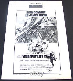 Original Pressbook for You Only Live Twice 1967. James Bond, Sean Connery