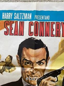 Original Vintage Goldfinger Sean Connery as James Bond Ital. R-1980's