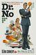 Paul Mann JAMES BOND DR NO Poster Movie Print 007 Mondo Sean Connery RARE x/143
