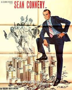 Poster Italian Movie Memorabilia The Anderson Tapes Sean Connery James Bond Cult