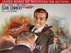 Poster Mounted Goldfinger James Bond Sean Connery Guy Hamilton 47 3/16x63in