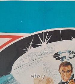 Poster on linen SEAN CONNERY is James Bond 007 DIAMONDS ARE FOREVER 1971 UK Quad