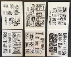 RARE Ad Sheet/Ad Slick 8 1/2 x 11 Sean Connery James Bond Dr No Goldfinger etc