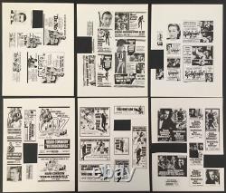 RARE Ad Sheet/Ad Slick 8 1/2 x 11 Sean Connery James Bond Dr No Goldfinger etc