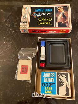 RARE SEAN CONNERY 1966 JAMES BOND 007 CARD GAME WithBOX MILTON BRADLEY