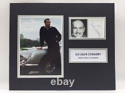 RARE Sean Connery James Bond Signed Photo Display + COA AUTOGRAPH 007