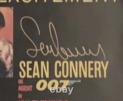 RARE! Sean Connery Signed James Bond Poster GOLDFINGER ACOA EXACT PHOTO PROOF