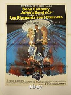 Rare French James Bond Diamonds Are Forever Poster Sean Connery