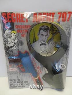 Rayline Secret Agent 707 Pistol James Bond 007 Sean Connery 1960s Still New RARE