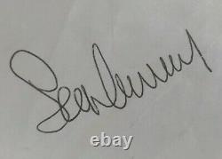 SEAN CONNERY 007! JAMES BOND SIGNED AUTOGRAPH! NASSAU AIRPORT, APRIL 19th 1999