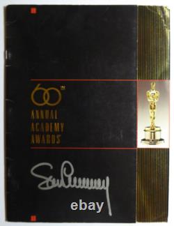 SEAN CONNERY JAMES BOND 007 IN-PERSON SIGNED AUTOGRAPHED 60th OSCAR PROGRAM coa