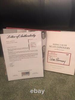 SEAN CONNERY JAMES BOND 007 SIGNED PSA LOA AUTOGRAPHED Life Story Book AUTHENTIC