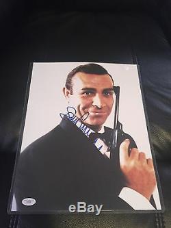 SEAN CONNERY JAMES BOND 007 Signed Autographed PHOTO 11x14 with JSA COA AUTHENTIC