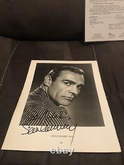 SEAN CONNERY JAMES BOND SIGNED RARE Vintage 9x12 Photo JSA LOA with Dudley Moore