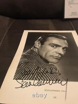 SEAN CONNERY JAMES BOND SIGNED RARE Vintage 9x12 Photo JSA LOA with Dudley Moore