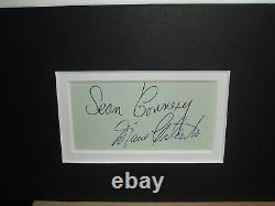 SEAN CONNERY James Bond DIANE CILENTO Genuine Authentic Signed Autograph Display