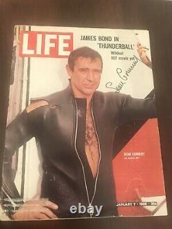 SEAN CONNERY James Bond JSA LOA Signed Autographed THUNDERBALL LIFE Vintage RARE