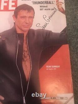 SEAN CONNERY James Bond JSA LOA Signed Autographed THUNDERBALL LIFE Vintage RARE