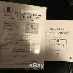 SEAN CONNERY James Bond SIGNED AUTOGRAPHED Book Scot BAS BECKETT LOA AUTHENTIC