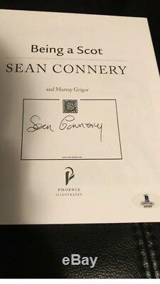 SEAN CONNERY James Bond SIGNED AUTOGRAPHED Book Scot BAS BECKETT LOA AUTHENTIC