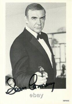 SEAN CONNERY James Bond original Autogramm signierte Postkarte Top Portrait