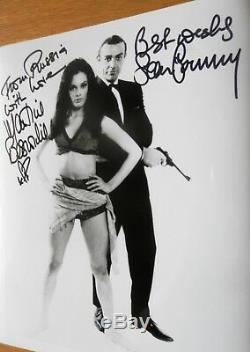 SEAN CONNERY & MARTINE BESWICK both signed V. RARE 007 + LOA