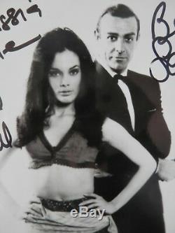 SEAN CONNERY & MARTINE BESWICK both signed V. RARE 007 + LOA