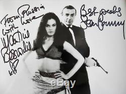 SEAN CONNERY & MARTINE BESWICK both signed V. RARE 007 + LOA