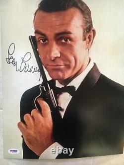 SEAN CONNERY SIGNED AUTOGRAPH 11x14 PHOTO JAMES BOND GOLDFINGER ICONIC PSA DNA