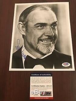 SEAN CONNERY SIGNED AUTOGRAPHED 8x10 PHOTO VINTAGE PSA DNA COA James Bond RARE