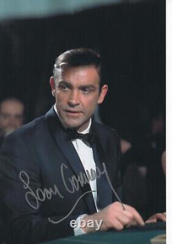 SEAN CONNERY Signed 12x8 Photo JAMES BOND GOLDFINGER & DR NO COA