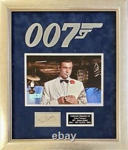 SEAN CONNERY Signed GOLDFINGER Presentation JAMES BOND AFTAL