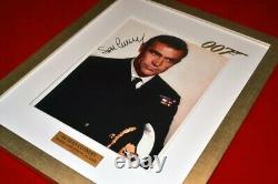 SEAN CONNERY Signed RARE 11x14 007 Bond AUTOGRAPH, COA, UACC, Frame, DVD, STATUE