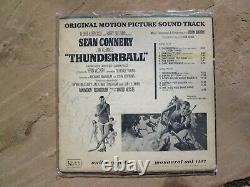 SEAN CONNERY Vintage 007 James Bond THUNDERBALL Autographed Soundtrack LP