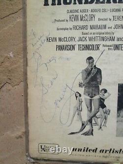 SEAN CONNERY Vintage 007 James Bond THUNDERBALL Autographed Soundtrack LP