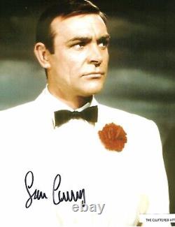 SEAN CONNERY as JAMES BOND 007 in GOLDFINGER Hand signed Colour 8x10 photo COA M