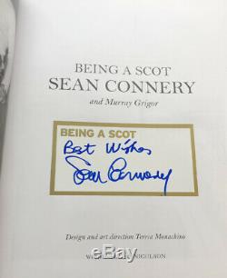 SEAN CONNERY signed BEING A SCOT autograph book 1st Edition JAMES BOND hardcover