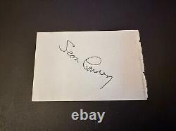 SEAN CONNERY signed James Bond autograph RARE album page vintage