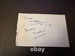 SEAN CONNERY signed James Bond autograph RARE album page vintage