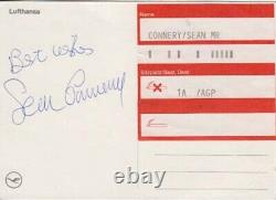 Sean Connery 007 James Bond Authentic Autograph James Bond Gyro Jet Thunderball