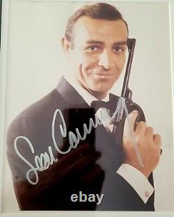 Sean Connery 007 James Bond Autographed Custom Frame Bond theme Authenticated