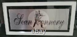 Sean Connery 007 James Bond Autographed Custom Frame Bond theme Authenticated