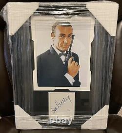 Sean Connery 007 James Bond Indiana Jones TLC SIGNED Card JSA COA Framed Display