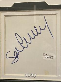 Sean Connery 007 James Bond Indiana Jones TLC SIGNED Card JSA COA Framed Display