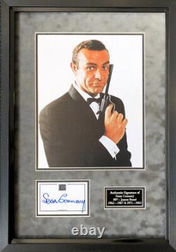 Sean Connery 007 James Bond signed FRAMED Display AFTAL & UACC + Registered COA
