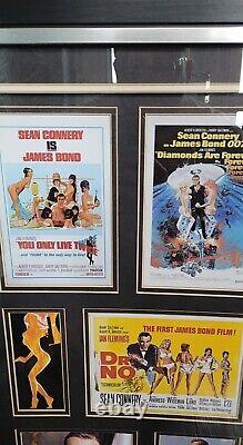 Sean Connery 007 James Bond signed FRAMED Display Montage with COA stunning