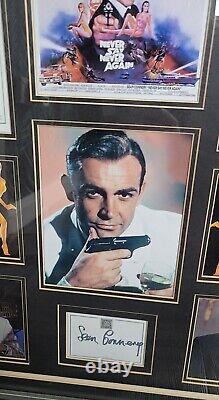 Sean Connery 007 James Bond signed FRAMED Display Montage with COA stunning