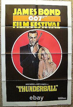 Sean Connery As James Bond 007 (thunderball) Rare Ver. Movie Poster